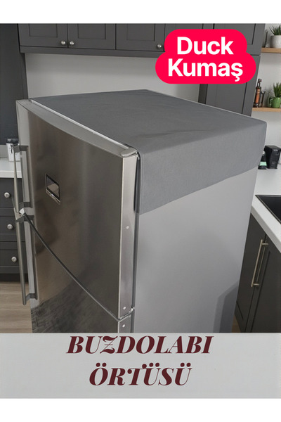 ozbience 70x120 cm buz dolabı örtüsü, sıvı ve leke tutmaz, fonksiyonel antras...