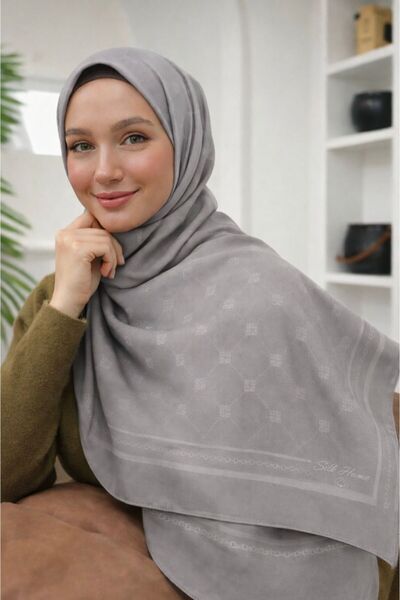 Silk Home شال ليفا من القطن والبوليستر مع حزام (رمادي فاتح) 5345-13