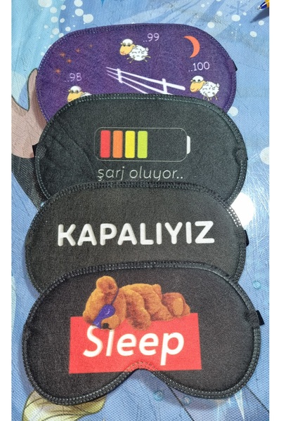 HAKTAN Göz maskesi Uyku bandı 4 adet