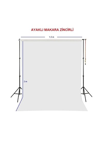 Akdeniz White Screen ayaklı makaralı ürün reklam video fotoğraf projeksiyon y...