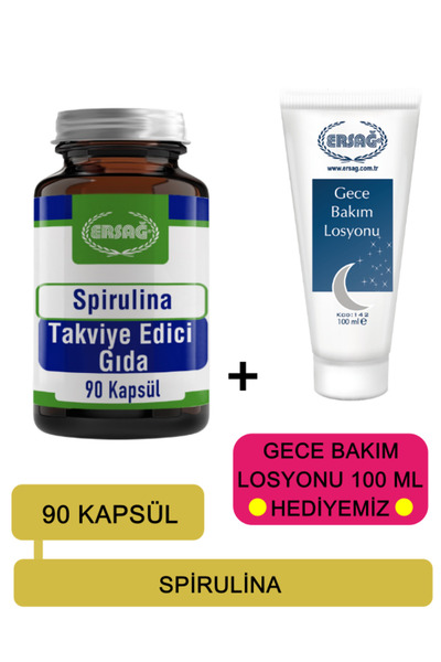 Ersağ Spirulina Takviye Edici Gıda - (Gece Bakım Losyonu Hediyemiz) 2016-55