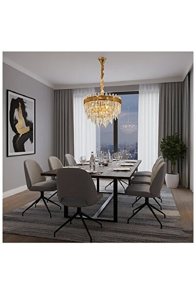 Hummer ثريا مودرن كريستال لون ذهبي مقاس 40 سم عدد اللمبات 5 مقاس قاعده الانار...