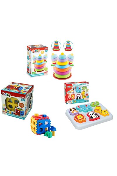 toysnet Sallanan Halkalar + Sevimli Hayvanlar Bultak + Bultak Puzzle