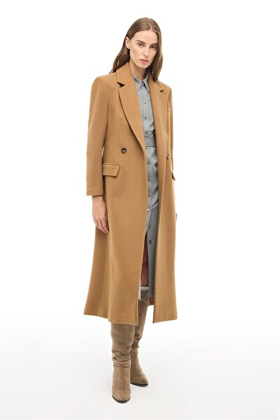 Perspective Devetüyü Klasik Yaka Uzun Kaban