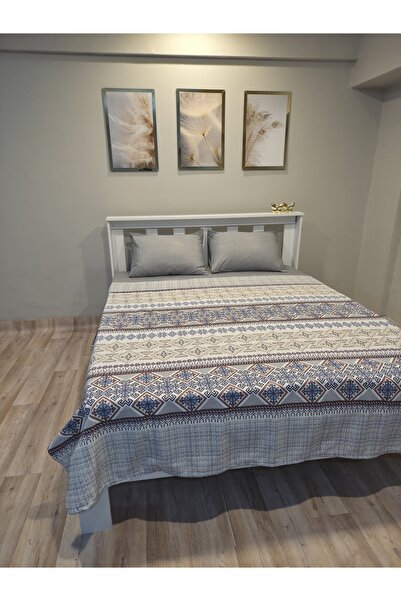 SERENART HOME Double Person Pique Set Blue Authentic