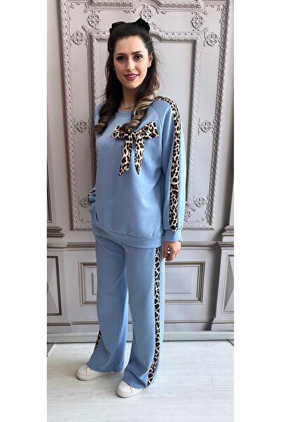 styleFlex Women's tracksuit made of elastic viscose, with applied bow and ani...