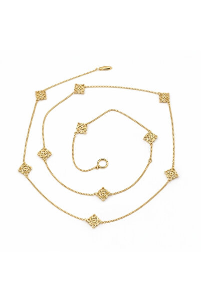 neslyaccessories 100 cm Vip Long Gold Necklace