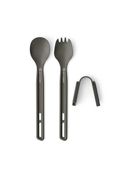 Sea to Summit Set Frontier Aluminiu Long: 2 Buc Lingura Si Spork
