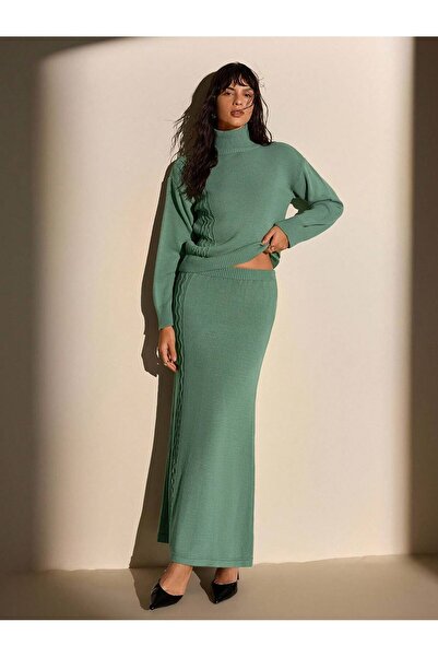 TOFAN TRİKO Skirt Top Set Premium