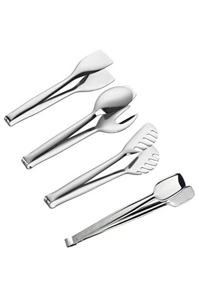 ozbience Stainless Steel 4-Piece Serving Tongs Set, Practical and Stylish Use