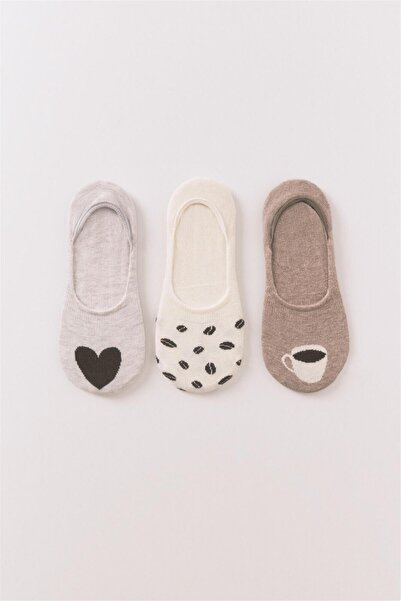 Perspective Women Secret Multi-Colored 3-Piece Ballerina Socks Set