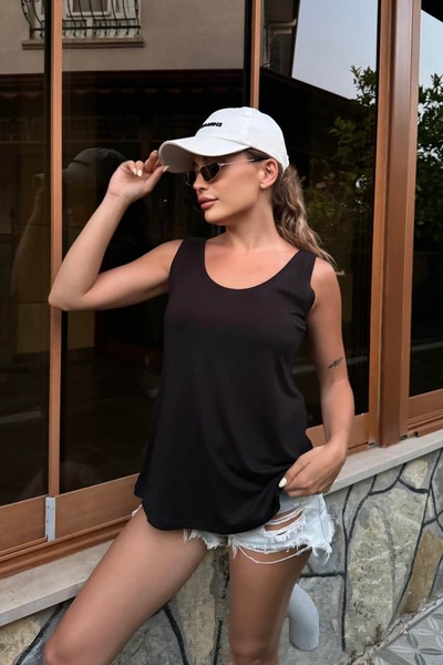 bb butik basic Tiril Tiril Luxury Quality Combed Cotton Viscose Blouse Unders...