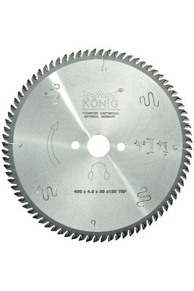 KONIG Tools Disc Circular Premium pentru Aluminiu și PVC, 400x4x30 mm, 120 Di...