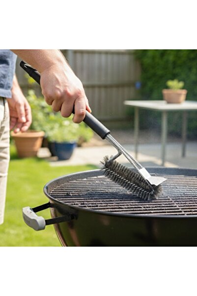 Greathings Четка за почистване на барбекю грил – неръждаема стомана, инструме...
