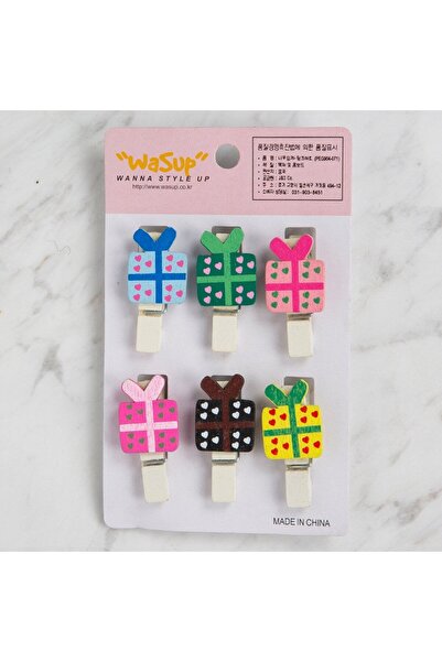 Leyaton صندوق هدايا مزخرف من لورين، مزود بمشبك، 6 قطع LWLHM-YTRS345