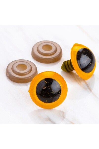 TEKNO 18 mm Yellow 5 Pairs Amigurumi Eyes