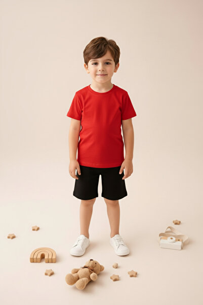 SPORTİVEA Boy's 100% Cotton T-Shirt/Tshirt and Boy's Shorts Set Together
