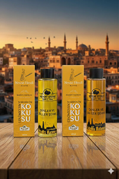 nevzatefendi Mardin Hatırası Özel 2li Set Sarı Kolonya & Tütün Kolonyası
