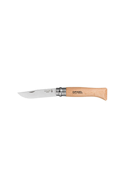 Opinel N08 Stainless Steel Knife With Sheath 8.5Cm