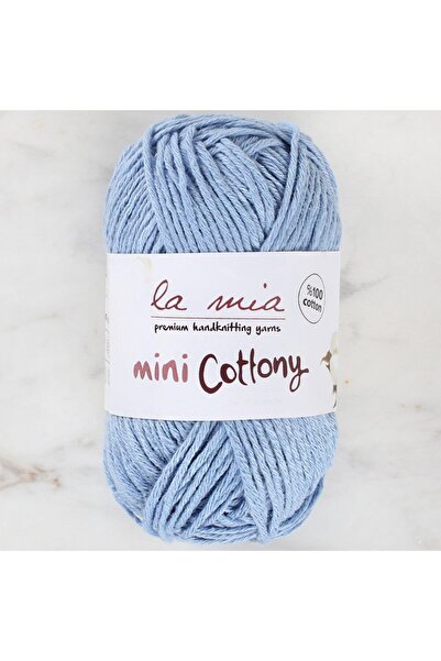 Leyaton خيط حياكة يدوي للأطفال من لا ميا ميني كوتوني 25 جرام باللون الأزرق - ...