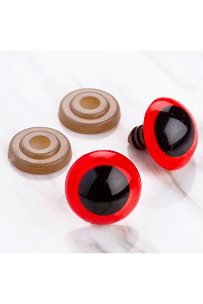 Leyaton لورين 18 ملم أحمر 5 أزواج من عيون الأميجورومي LWLHM-YTRS345