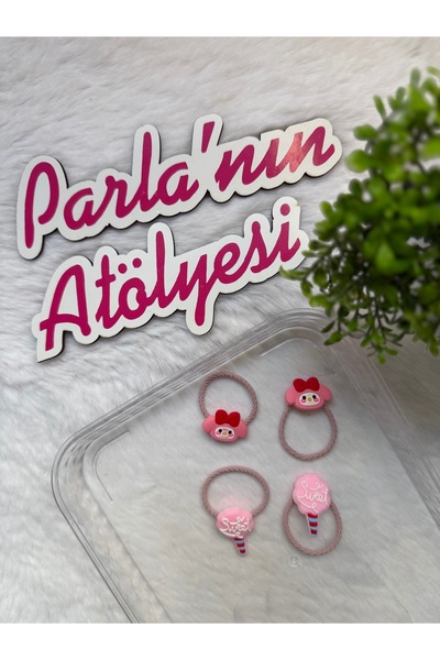 SOFT Set od 4 Sanrio gumica za kosu za devojčice i bebe