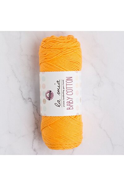 Leyaton خيط حياكة يدوي من القطن باللون البرتقالي من لا ميا بيبي - L037 - 3365...