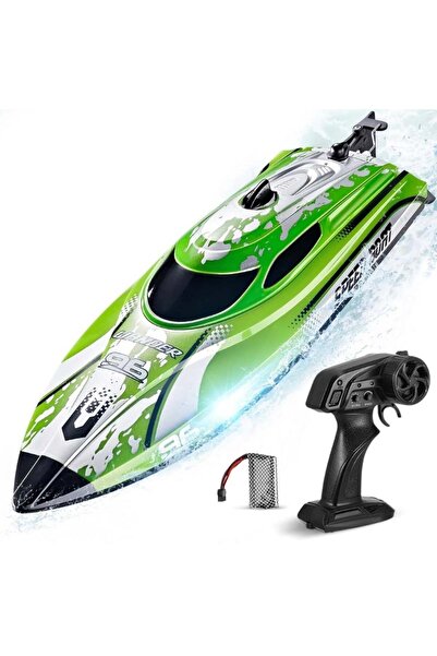 iUni Barcă cu telecomandă HJ820, barcă RC de mare viteză, viteză 25 km/h, 2,4...