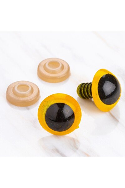 Leyaton لورين 16 ملم أصفر 5 أزواج من عيون الأميجورومي LWLHM-YTRS345