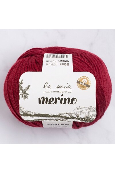Leyaton La Mia Merino Bordo Νήμα Πλεξίματος στο Χέρι - L065 - 33792 LWLHM-YTR...