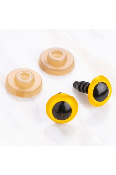 TEKNO 10 mm Yellow 5 Pairs Amigurumi Eyes