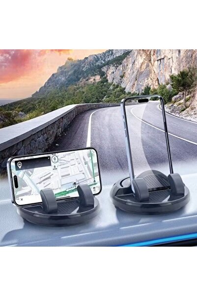 Greathings Пластмасов държач за телефон за кола с брояч, силно лепило, върти ...