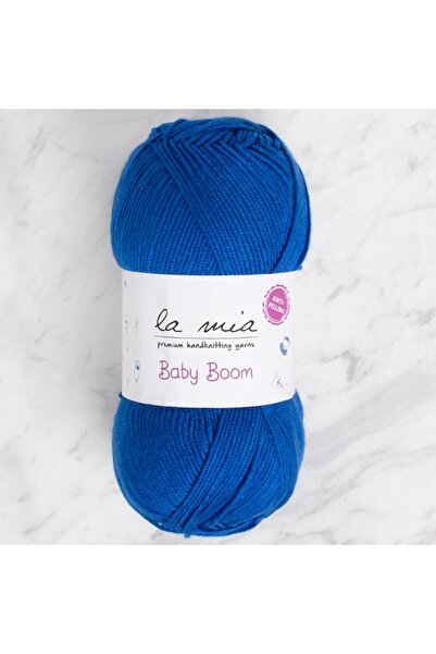 Twin Store خيط الحياكة اليدوي لا ميا بيبي بوم أزرق بلون الكوبالت - 605 - 34126