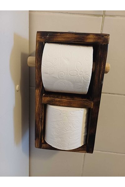 ODUN HERİF 06 Wooden toilet paper holder
