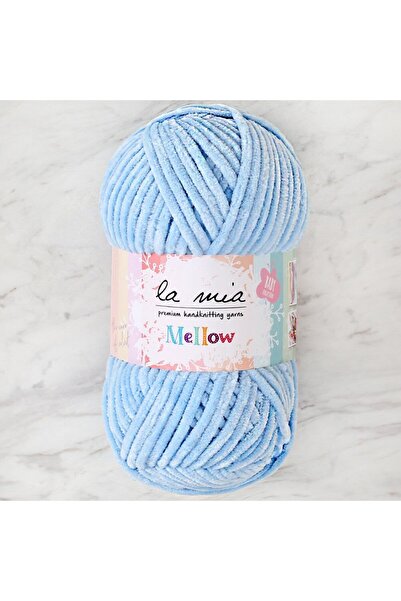 Leyaton خيط الحياكة اليدوي من لا ميا ميلو بيبي باللون الأزرق - 907 - 34156 LW...