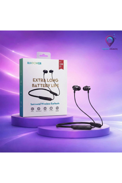 RavPower Surround Wireless Sports Bluetooth Headphones with Long Battery Life