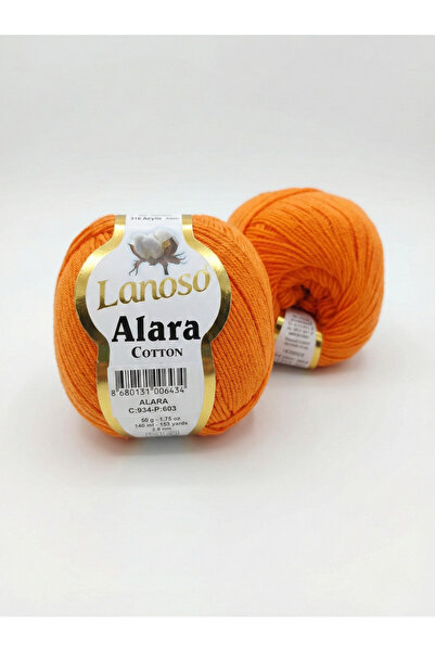 Lanoso Alara Cotton 50 Gr. Amigurumi, Punch, Bebek Örgü İpi Renk Kodu:934