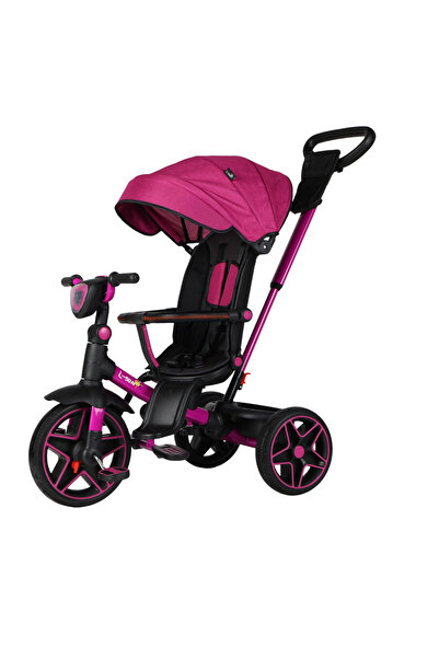 L-Sun Tricicletă reversibilă, poziție de somn, roată de cauciuc, cu lumini și...