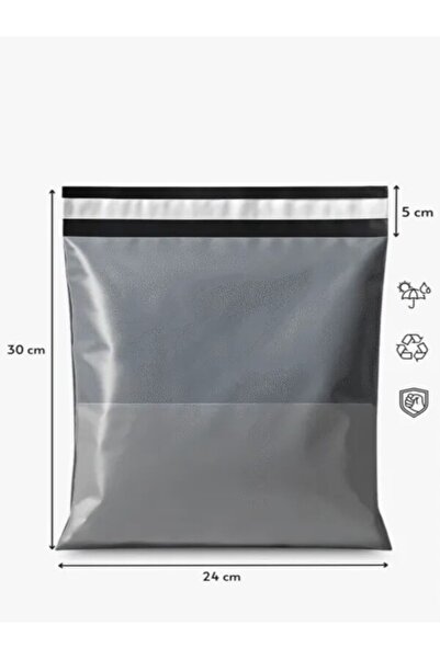 CAC PLASTİK 24x30+5 cepsiz kargo poseti