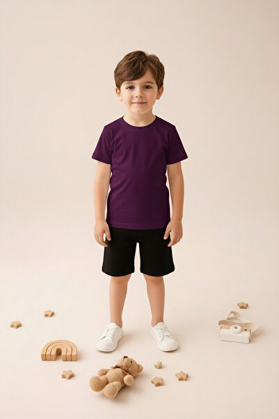 SPORTİVEA 100% Cotton Men's T-Shirt and 100% Cotton Shorts Bermuda Two-In-One...