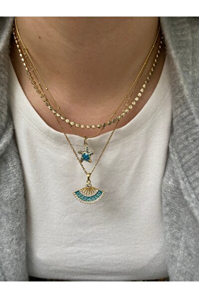 Çelik Kolye Kombin 3lü Set