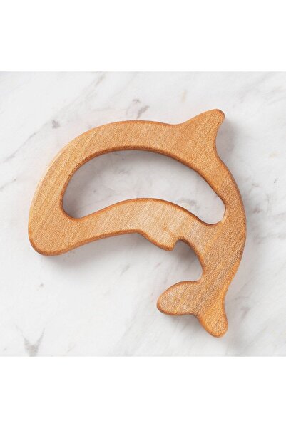 Twin Store هواية بيبي دولفين فيجور عضاضة خشبية عضوية