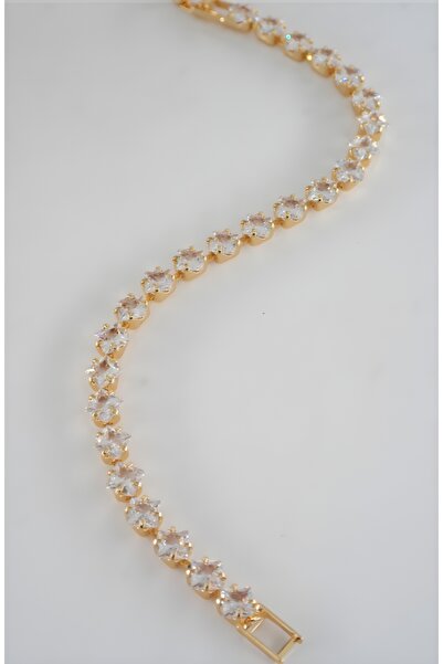 LooRen Butik Gold Color Adjustable Stone-Encrusted Waterproof Stainless Tarni...