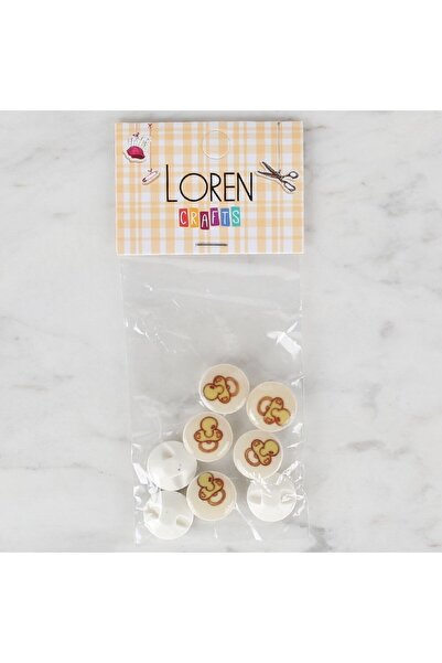 Leyaton لورين كرافتس - 8 قطع من أزرار اللهاية الكريمية - 674 LWLHM-YTRS345