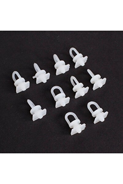 Twin Store Curtain Button 10 Pieces with Rectangular Base