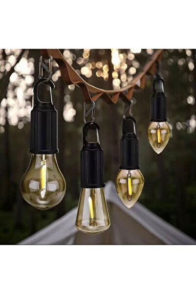 Leyaton Taşınabilir Şarjlı Led Ampül Outdoor Kamp Bahçe Lambası