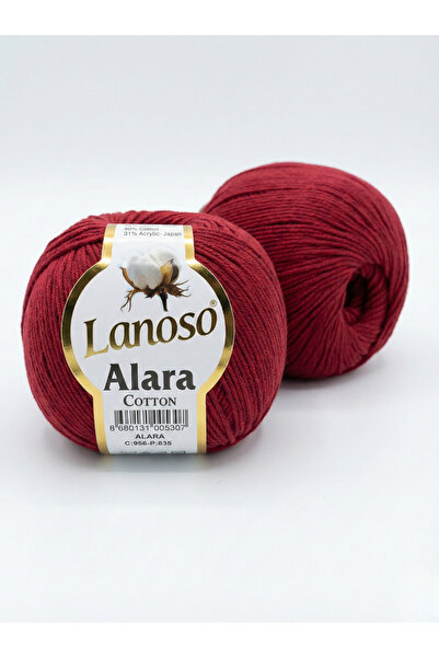 Lanoso Alara Cotton 50 Gr. Amigurumi, Punch, Bebek Örgü İpi Renk Kodu:956