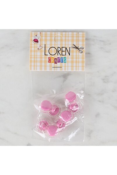 Leyaton مجموعة لورين كرافتس مكونة من 8 أزرار شفافة على شكل صدفة البحر باللون ...