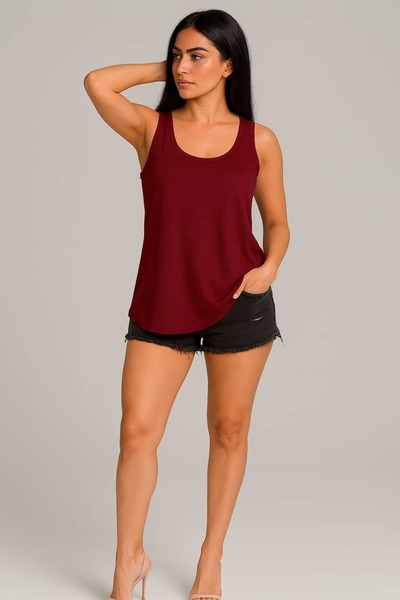 bb butik basic Tiril Tiril Luxury Quality Combed Cotton Viscose Blouse Unders...