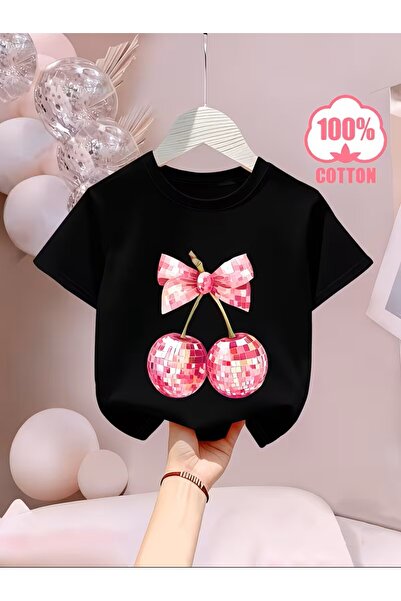 oneagılyazı Eğlenceli ve Sevimli Karikatür Kiraz" Yazılı/Karikatür Baskılı, K...